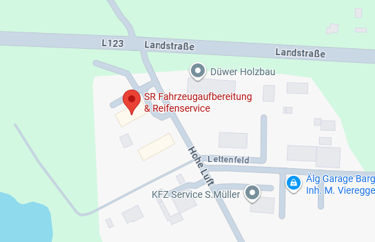 Standortkarte SR Fahrzeugaufbereitung